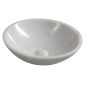 Sapho Blok - Vasque à poser, diamètre 400 mm, sans trou pour robinet, pierre noire 2401-34 Sapho Blok - Vasque à poser, diamètre 400 mm, sans trou pour robinet, pierre noire 2401-34