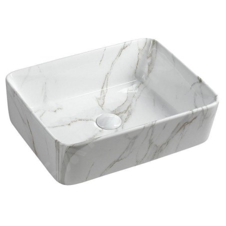 Sapho Dalma - Vasque à poser, 475x375 mm, sans trou pour robinet, carrara MM517
