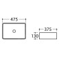 Sapho Dalma - Vasque à poser, 475x375 mm, sans trou pour robinet, carrara MM517 Sapho Dalma - Vasque à poser, 475x375 mm, sans trou pour robinet, carrara MM517
