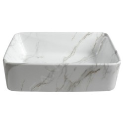 Sapho Dalma - Vasque à poser, 475x375 mm, sans trou pour robinet, carrara MM517