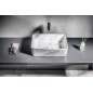 Sapho Dalma - Vasque à poser, 475x375 mm, sans trou pour robinet, carrara MM517 Sapho Dalma - Vasque à poser, 475x375 mm, sans trou pour robinet, carrara MM517