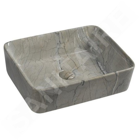 Sapho Dalma - Vasque à poser, 475x375 mm, sans trou pour robinet, grigio MM513