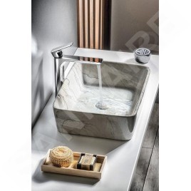 Sapho Dalma - Vasque à poser, 475x375 mm, sans trou pour robinet, grigio MM513