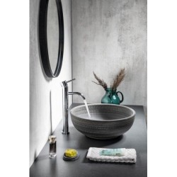 Sapho Priori - Vasque, diamètre 410 mm, sans trop-plein, gris PI024