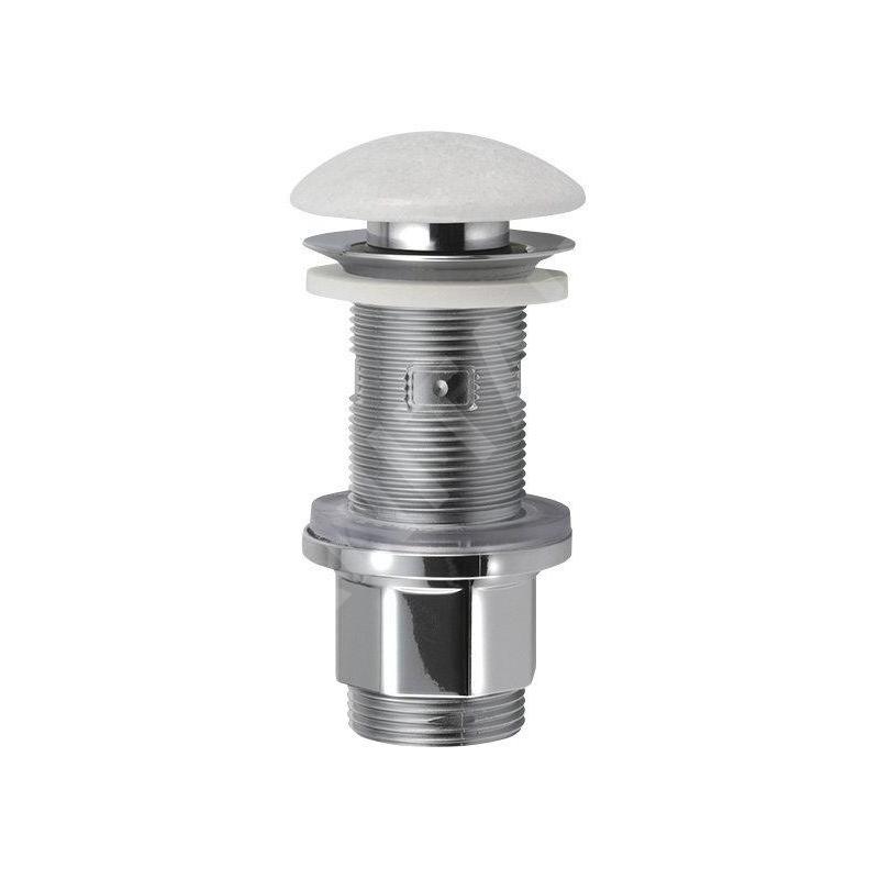 Sapho Blok - Vidage de lavabo refermable Click-Clack 1 1/4, marbre blanc 2401-921 Sapho Blok - Vidage de lavabo refermable Click-Clack 1 1/4, marbre blanc 2401-921