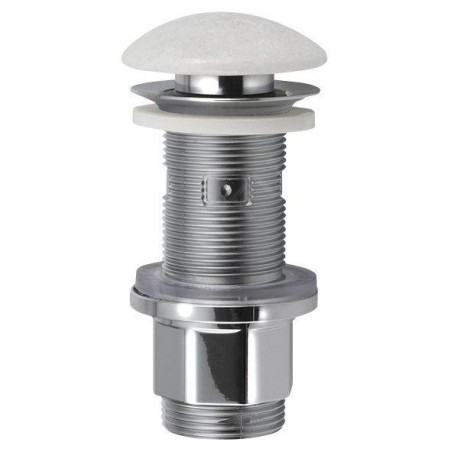 Sapho Blok - Vidage de lavabo refermable Click-Clack 1 1/4, marbre blanc 2401-921