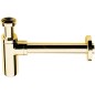 Sapho Siphons - Siphon de lavabo, 1 1/4, sortie d'évacuation 32 mm, rond, or SI517 Sapho Siphons - Siphon de lavabo, 1 1/4, sortie d'évacuation 32 mm, rond, or SI517