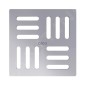 Alcadrain Grilles - Grille 102x102 mm, acier inoxydable MPV001