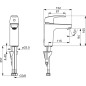 Hansa Pinto - Mitigeur de lavabo XL, chrome 45022283 Hansa Pinto - Mitigeur de lavabo XL, chrome 45022283
