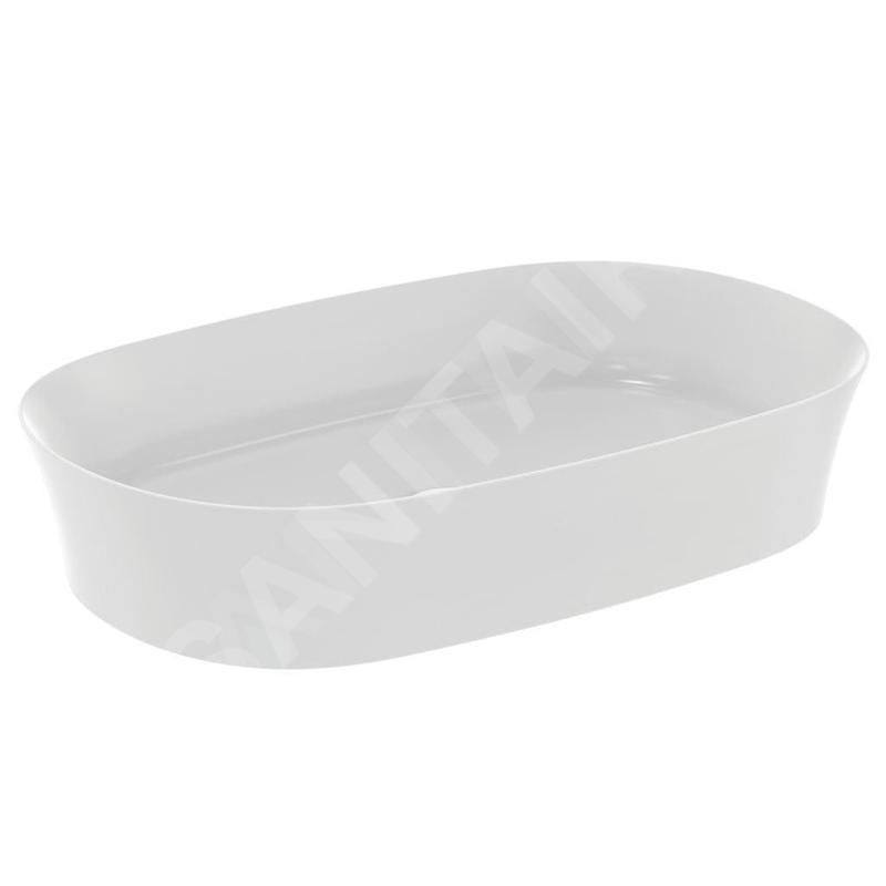 Ideal Standard Ipalyss - Lavabo à poser, 600x380 mm, sans trop-plein, blanc mat E1396V1 Ideal Standard Ipalyss - Lavabo à poser, 600x380 mm, sans trop-plein, blanc mat E1396V1