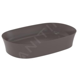 Ideal Standard Ipalyss - Lavabo à poser, 600x380 mm, sans trop-plein, slate grey E1396V5