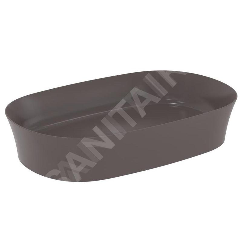 Ideal Standard Ipalyss - Lavabo à poser, 600x380 mm, sans trop-plein, slate grey E1396V5 Ideal Standard Ipalyss - Lavabo à poser, 600x380 mm, sans trop-plein, slate grey E1396V5