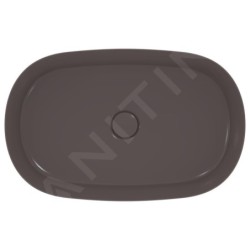 Ideal Standard Ipalyss - Lavabo à poser, 600x380 mm, sans trop-plein, slate grey E1396V5