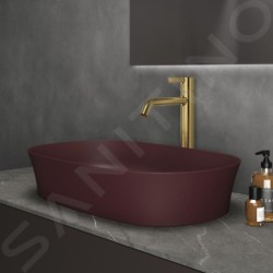 Ideal Standard Ipalyss - Lavabo à poser, 600x380 mm, sans trop-plein, Pomegranate E1396V6