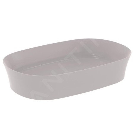Ideal Standard Ipalyss - Lavabo à poser, 600x380 mm, sans trop-plein, Concrete E1396V9
