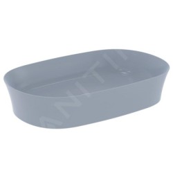 Ideal Standard Ipalyss - Lavabo à poser, 600x380 mm, sans trop-plein, Powder E1396X8