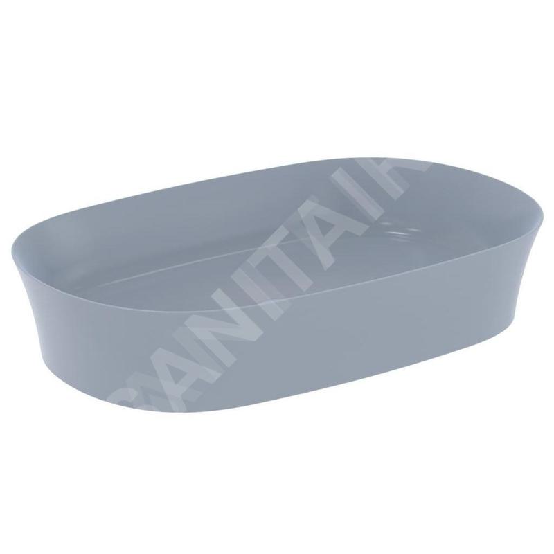 Ideal Standard Ipalyss - Lavabo à poser, 600x380 mm, sans trop-plein, Powder E1396X8 Ideal Standard Ipalyss - Lavabo à poser, 600x380 mm, sans trop-plein, Powder E1396X8