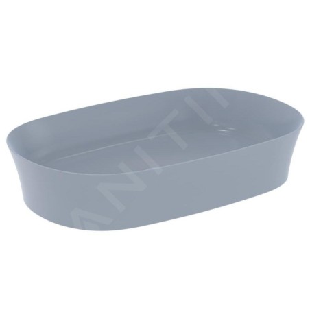 Ideal Standard Ipalyss - Lavabo à poser, 600x380 mm, sans trop-plein, Powder E1396X8