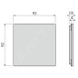 Alcadrain Grilles - Grille 102x102 mm, acier inoxydable MPV013