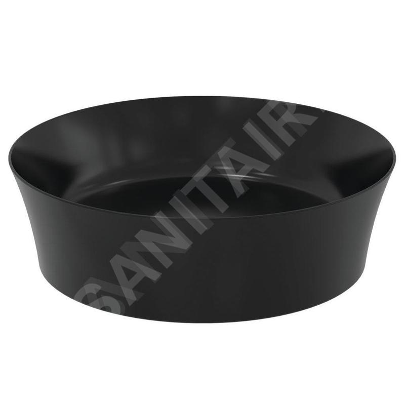 Ideal Standard Ipalyss - Vasque, diamètre 400 mm, sans trop-plein, noir mat E1398V3 Ideal Standard Ipalyss - Vasque, diamètre 400 mm, sans trop-plein, noir mat E1398V3