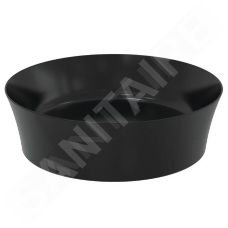 Ideal Standard Ipalyss - Vasque, diamètre 400 mm, sans trop-plein, noir mat E1398V3