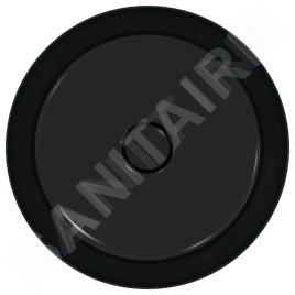 Ideal Standard Ipalyss - Vasque, diamètre 400 mm, sans trop-plein, noir mat E1398V3