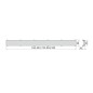 Alcadrain Grilles - Grille double face DOUBLE 550 mm, acier inoxydable DOUBLE-550M