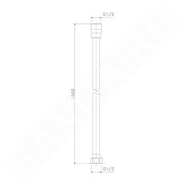 Sapho Softflex - Flexible de douche, 150 cm, doré 1208-19
