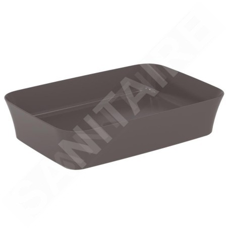 Ideal Standard Ipalyss - Lavabo à poser, 550x380 mm, sans trop-plein, slate grey E2076V5