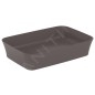 Ideal Standard Ipalyss - Lavabo à poser, 550x380 mm, sans trop-plein, slate grey E2076V5