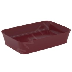 Ideal Standard Ipalyss - Lavabo à poser, 550x380 mm, sans trop-plein, Pomegranate E2076V6