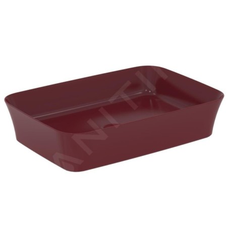 Ideal Standard Ipalyss - Lavabo à poser, 550x380 mm, sans trop-plein, Pomegranate E2076V6