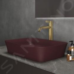 Ideal Standard Ipalyss - Lavabo à poser, 550x380 mm, sans trop-plein, Pomegranate E2076V6