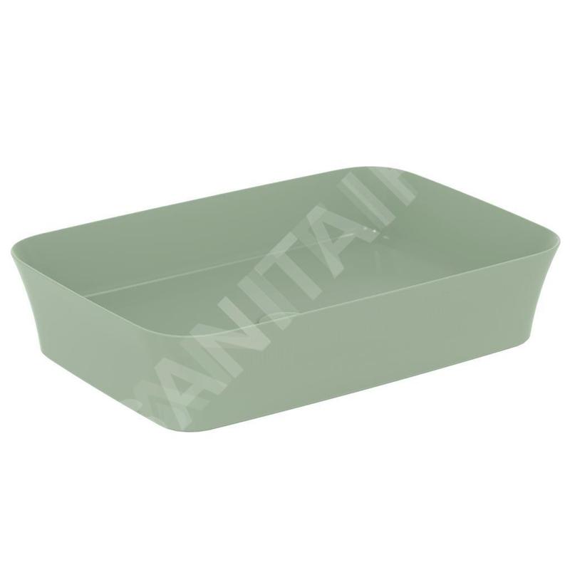 Ideal Standard Ipalyss - Lavabo à poser, 550x380 mm, sans trop-plein, Sage E2076X9 Ideal Standard Ipalyss - Lavabo à poser, 550x380 mm, sans trop-plein, Sage E2076X9