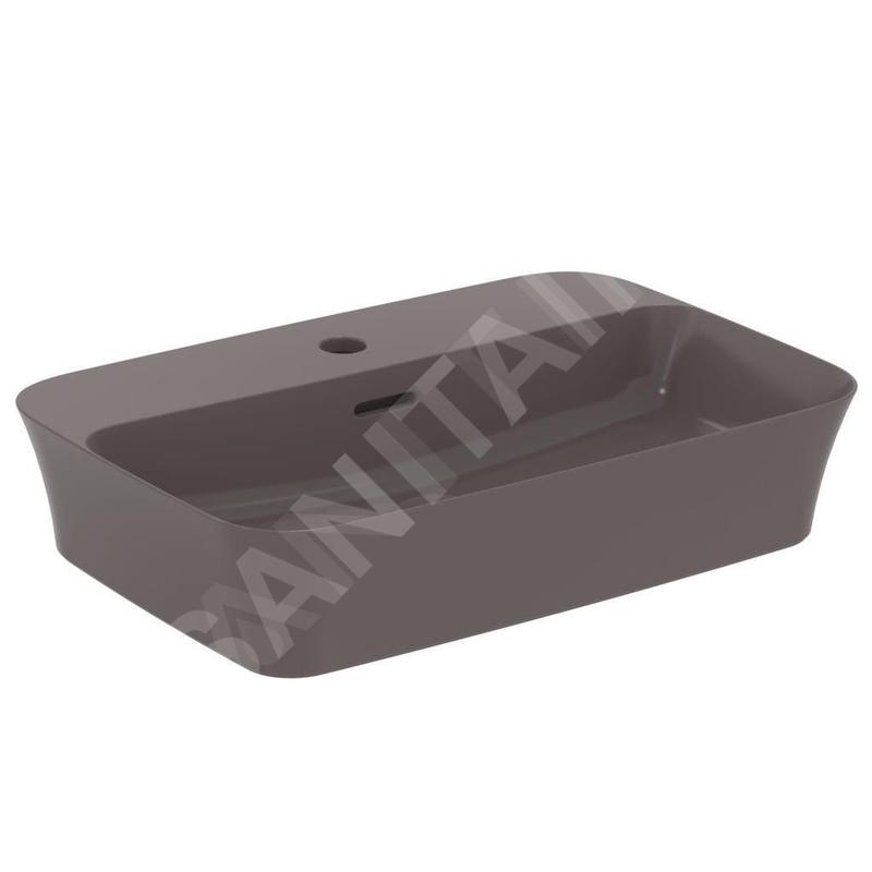 Ideal Standard Ipalyss - Lavabo à poser, 550x380 mm, avec trop-plein, trou pour robinet, slate grey E2077V5 Ideal Standard Ipalyss - Lavabo à poser, 550x380 mm, avec trop-plein, trou pour robinet, slate grey E2077V5