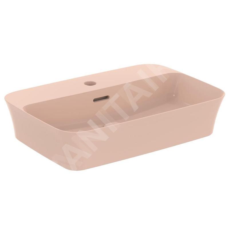 Ideal Standard Ipalyss - Lavabo à poser, 550x380 mm, avec trop-plein, trou pour robinet, Nude E2077V7 Ideal Standard Ipalyss - Lavabo à poser, 550x380 mm, avec trop-plein, trou pour robinet, Nude E2077V7