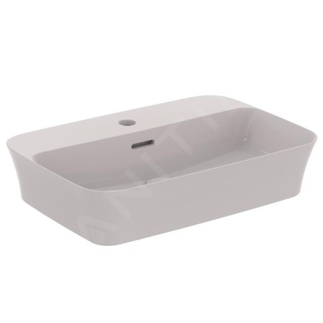 Ideal Standard Ipalyss - Lavabo à poser, 550x380 mm, avec trop-plein, trou pour robinet, Concrete E2077V9