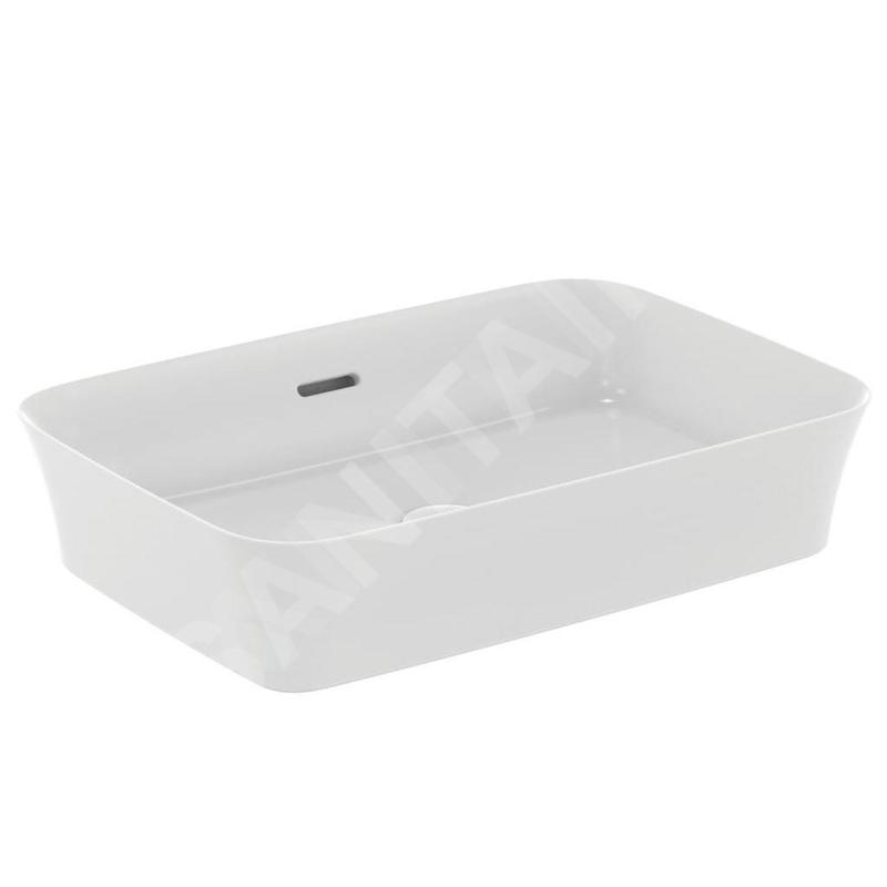 Ideal Standard Ipalyss - Lavabo à poser, 550x380 mm, avec trop-plein, blanc mat E2078V1 Ideal Standard Ipalyss - Lavabo à poser, 550x380 mm, avec trop-plein, blanc mat E2078V1