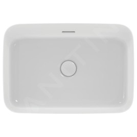 Ideal Standard Ipalyss - Lavabo à poser, 550x380 mm, avec trop-plein, blanc mat E2078V1