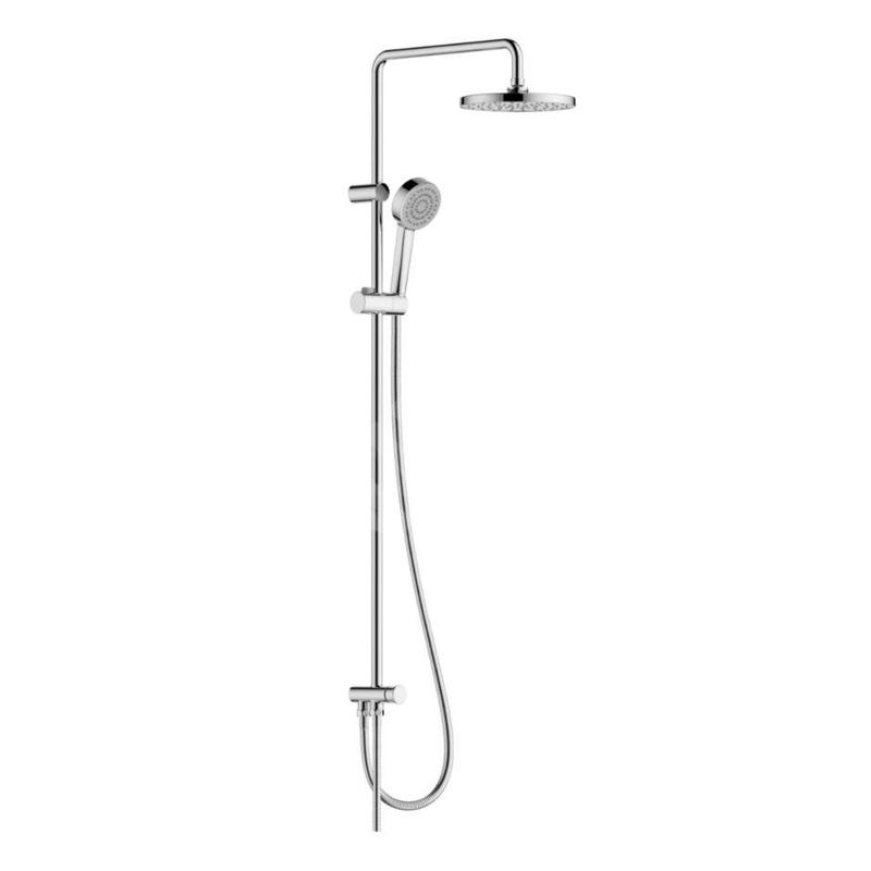 Hansa Basic - Set de douche sans robinetterie, avec inverseur, chrome 55380130