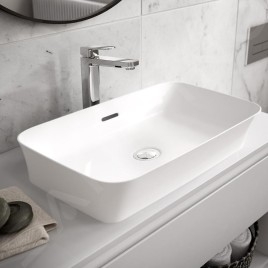 Ideal Standard Ipalyss - Lavabo à poser, 550x380 mm, avec trop-plein, blanc mat E2078V1