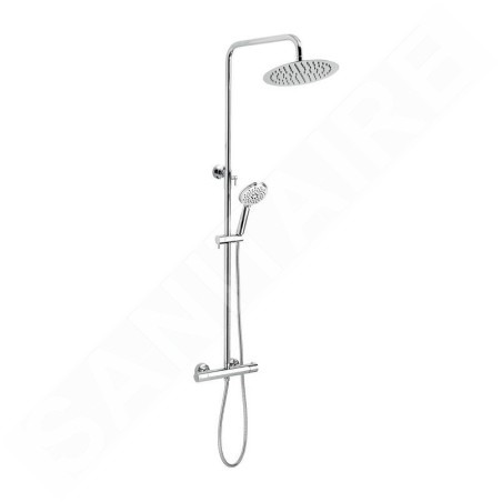 Novaservis Titania Pure - Ensemble de douche avec thermostat, diamètre 25 cm, chrome SET032/TER,0