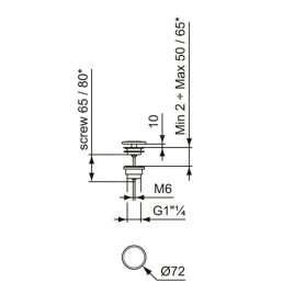 Ideal Standard Ipalyss - Bonde non refermable, Kashmir E2114V4
