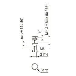 Ideal Standard Ipalyss - Bonde non refermable, Mink E2114V8