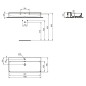 Ideal Standard Conca Ceram - Lavabo 1000x450 mm, avec trop-plein, trou pour robinet, blanc T369301 Ideal Standard Conca Ceram - Lavabo 1000x450 mm, avec trop-plein, trou pour robinet, blanc T369301
