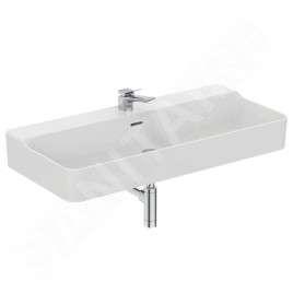 Ideal Standard Conca Ceram - Lavabo 1000x450 mm, avec trop-plein, trou pour robinet, blanc T369301