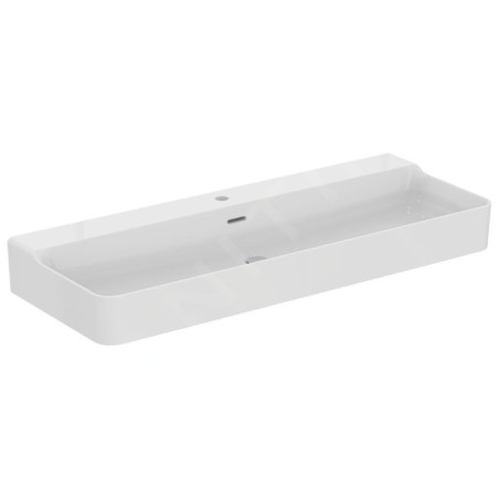 Ideal Standard Conca Ceram - Lavabo 1200x450 mm, avec trop-plein, trou pour robinet, blanc T369401