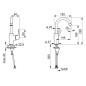 Hansa Pinto - Mitigeur de lavabo, chrome 45092283 Hansa Pinto - Mitigeur de lavabo, chrome 45092283