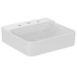 Ideal Standard Conca Ceram - Lavabo 500x450 mm, sans trop-plein, 3 trous pour robinet, blanc T378601 Ideal Standard Conca Ceram - Lavabo 500x450 mm, sans trop-plein, 3 trous pour robinet, blanc T378601