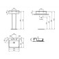 Ideal Standard Conca Ceram - Lavabo 500x450 mm, sans trop-plein, 3 trous pour robinet, blanc T378601 Ideal Standard Conca Ceram - Lavabo 500x450 mm, sans trop-plein, 3 trous pour robinet, blanc T378601